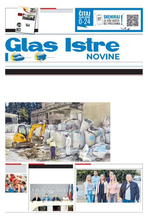 Naslovnica Glasa Istre od 6. listopada 2026.